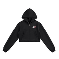 Cherry Blossom Revv Social - Woman Cropped Zip-Up Hoodie