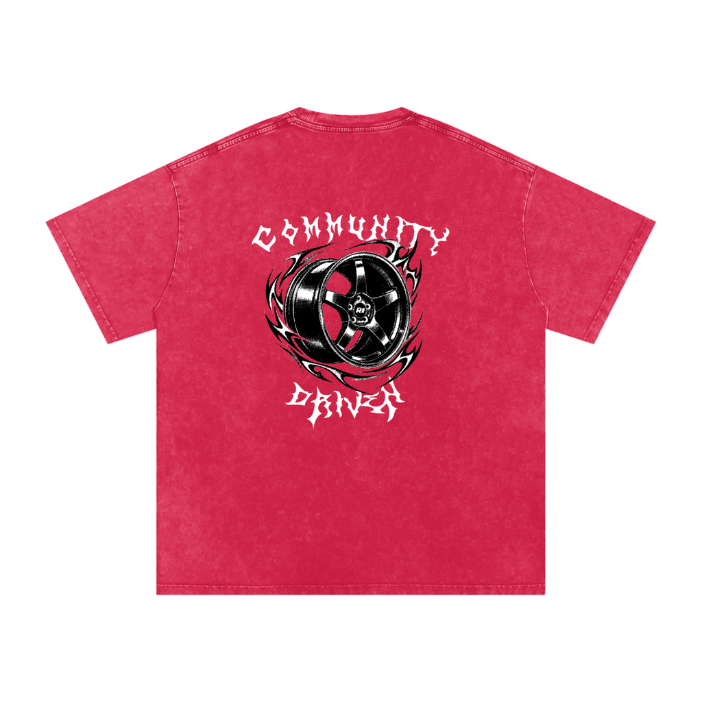 Revv Social Club - Washed Oversized T-Shirt