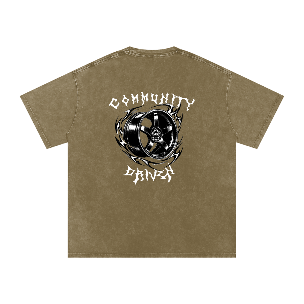 Revv Social Club - Washed Oversized T-Shirt