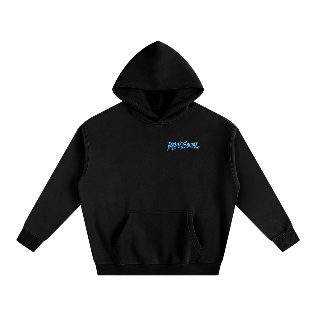 Metal Revv Social - Oversize Fleeced Hoodie