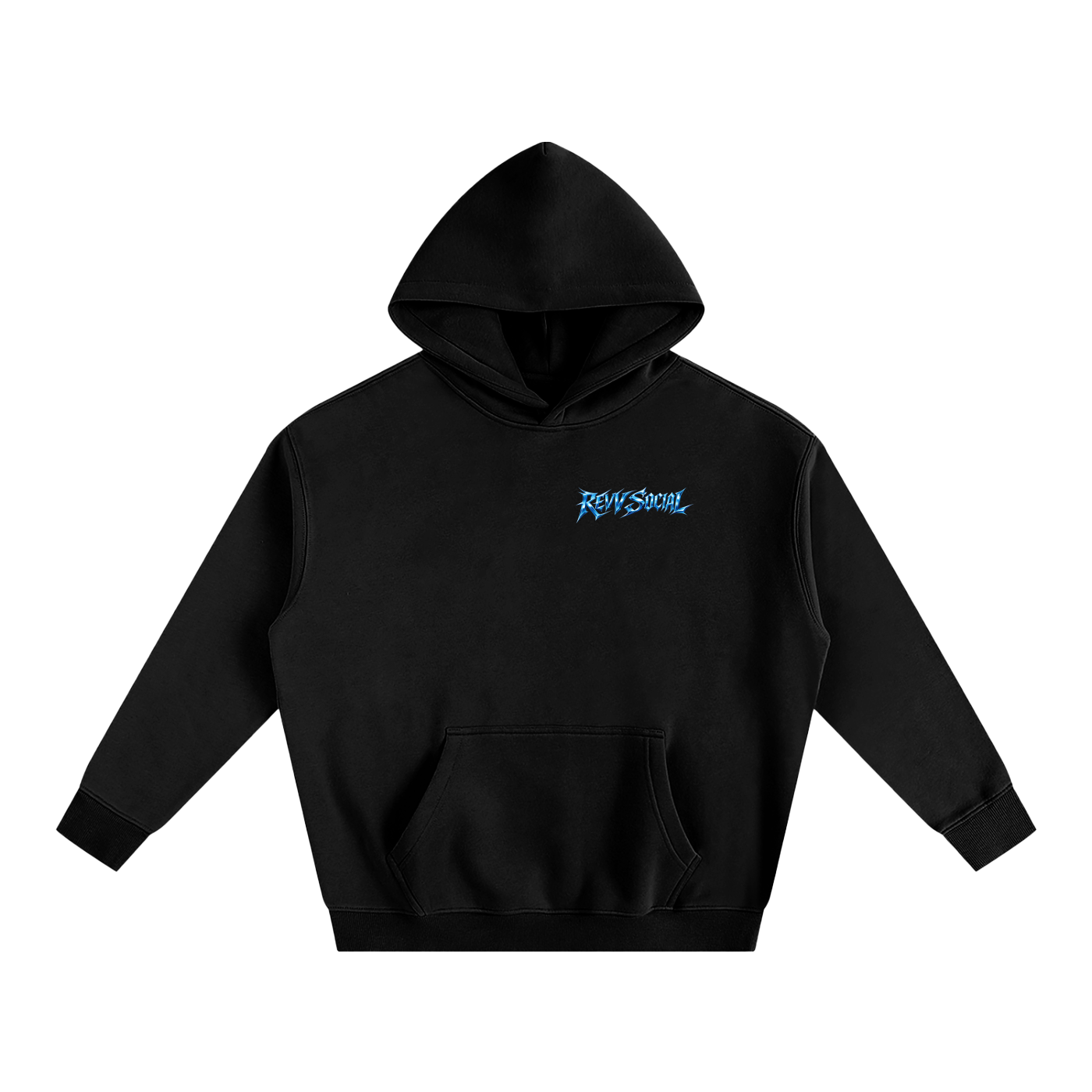 Metal Revv Social - Oversize Fleeced Hoodie