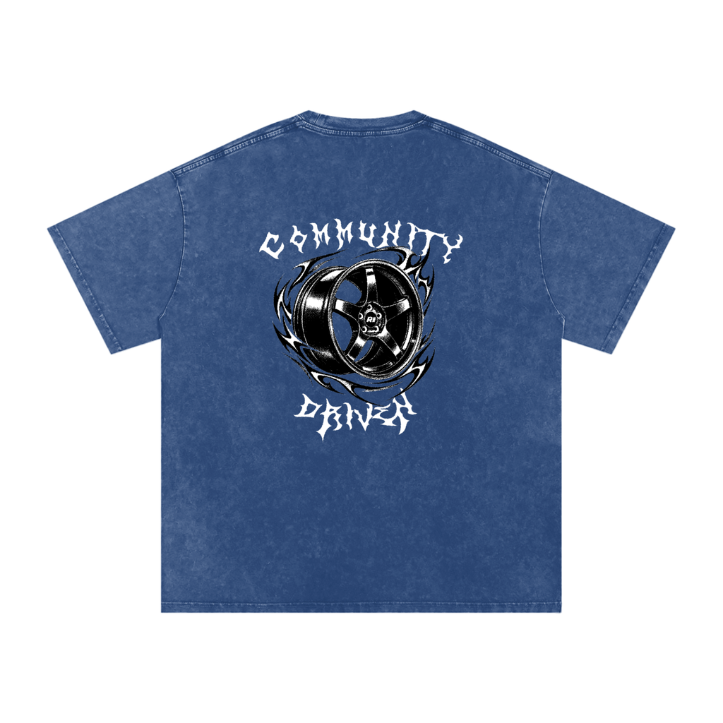 Revv Social Club - Washed Oversized T-Shirt