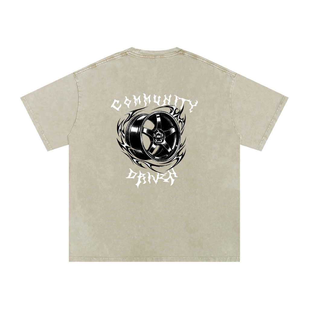 Revv Social Club - Washed Oversized T-Shirt