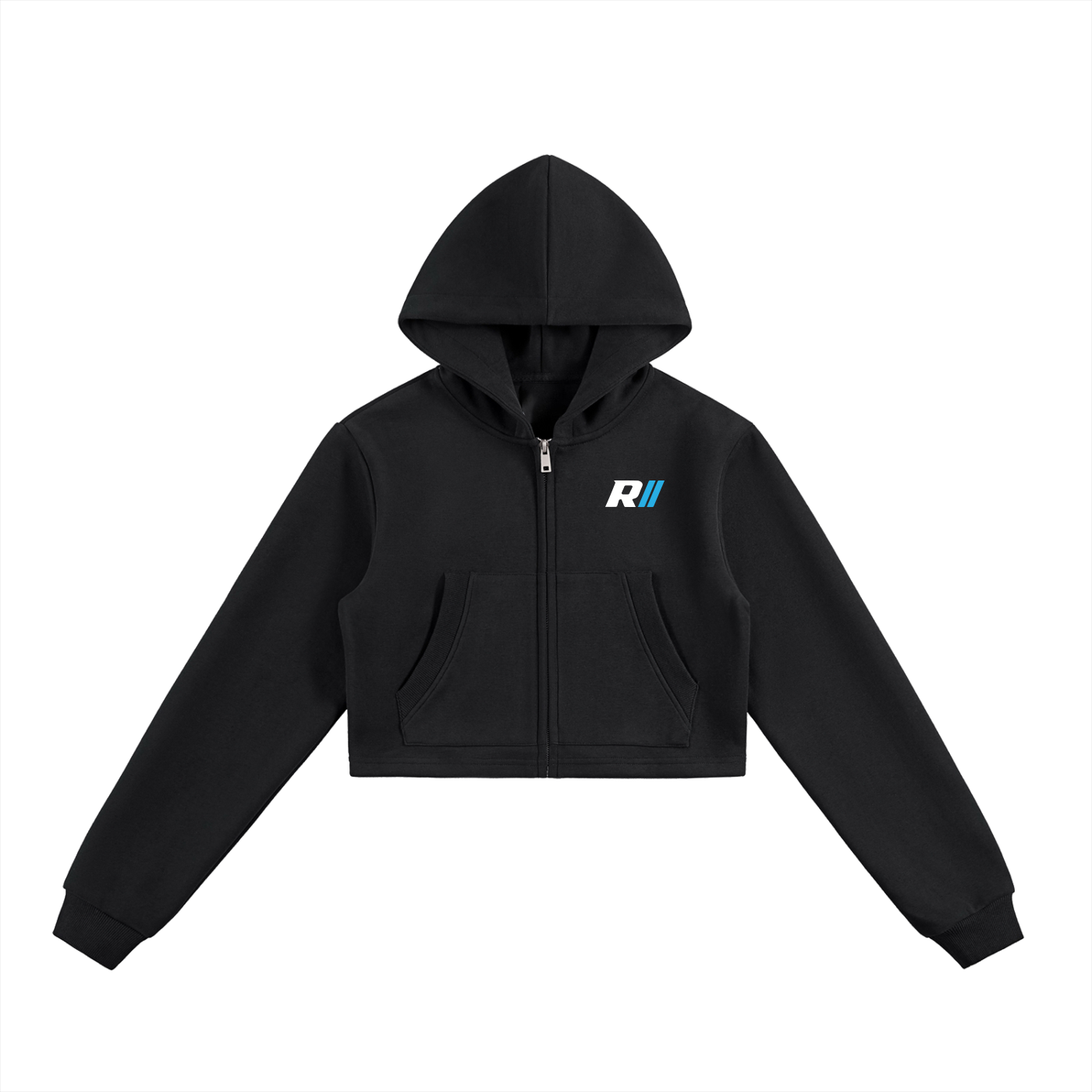 JDM Prototypes Revv Social - Woman Cropped Zip-Up Hoodie