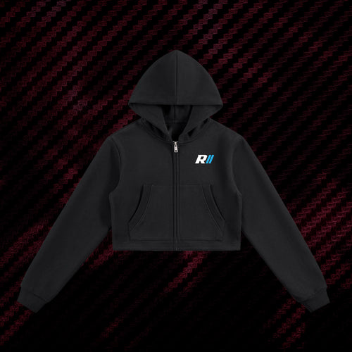 JDM Prototypes Revv Social - Woman Cropped Zip-Up Hoodie