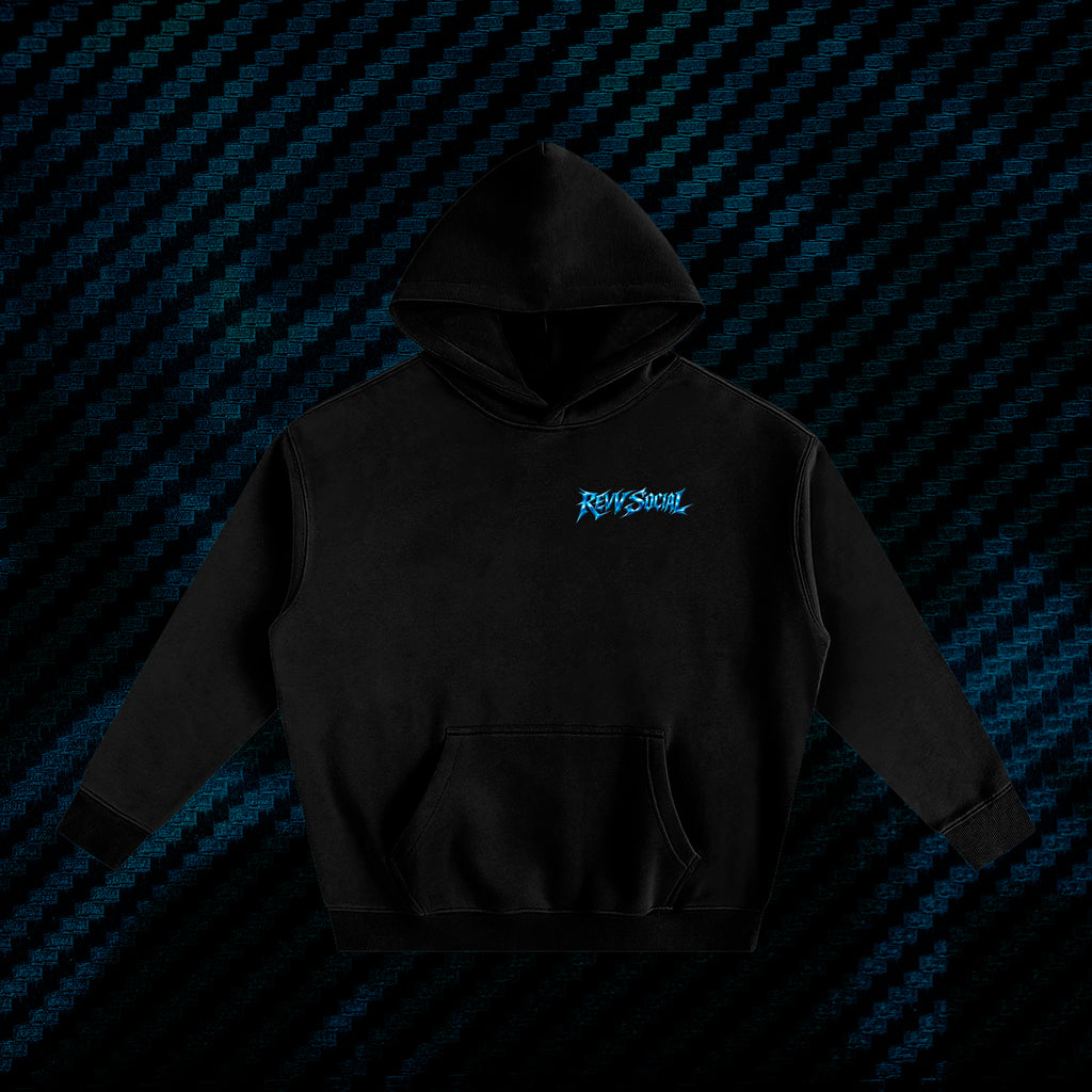 Metal Revv Social - Oversize Fleeced Hoodie