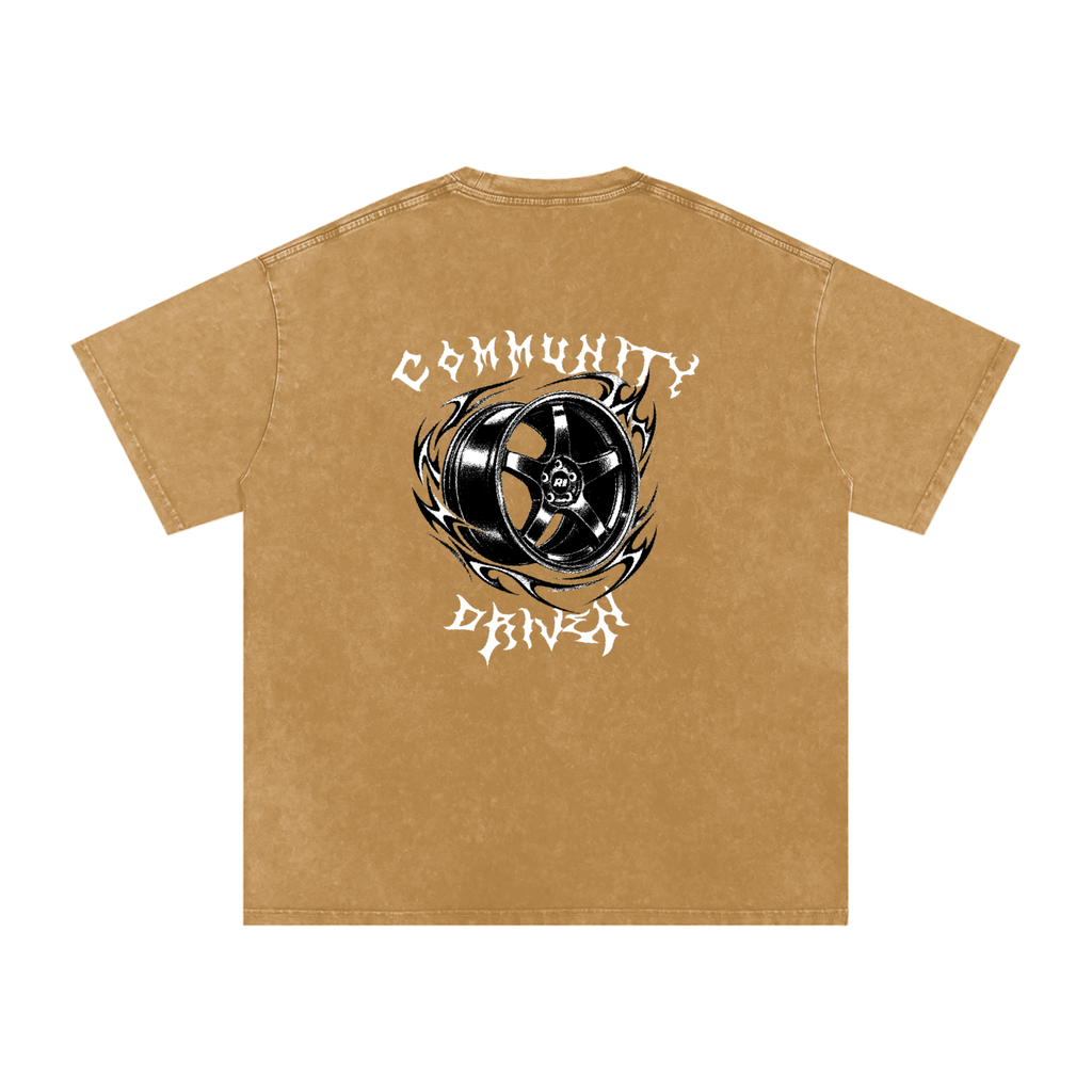 Revv Social Club - Washed Oversized T-Shirt