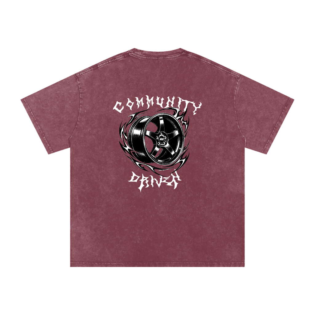 Revv Social Club - Washed Oversized T-Shirt