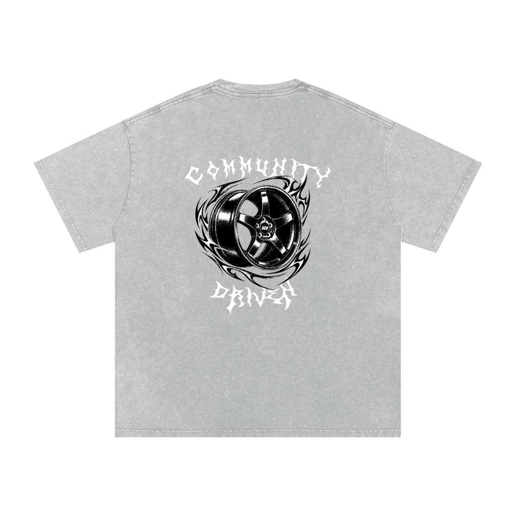 Revv Social Club - Washed Oversized T-Shirt