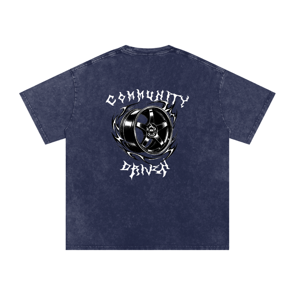 Revv Social Club - Washed Oversized T-Shirt