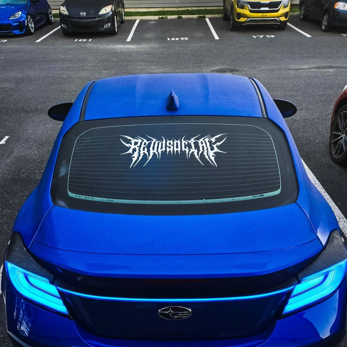 Revv Social Hard Metal - Windshield Banner
